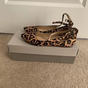 Franco Sarto Sylvia Leopard print flats.